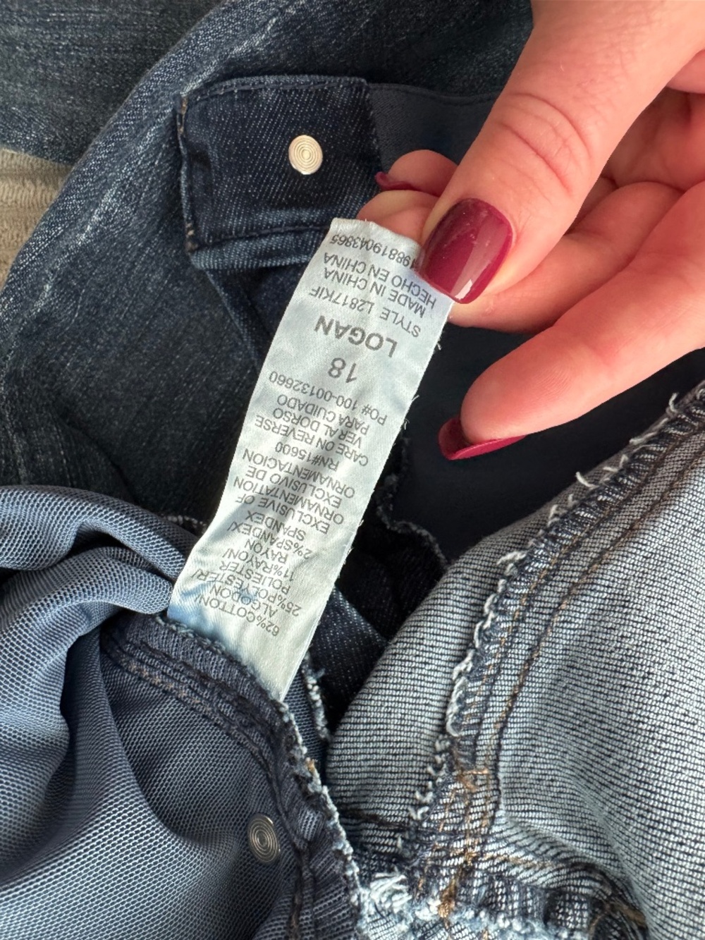 Wit & Wisdom Logan Vintage Skinny Jeans Raw Hem Sz 18